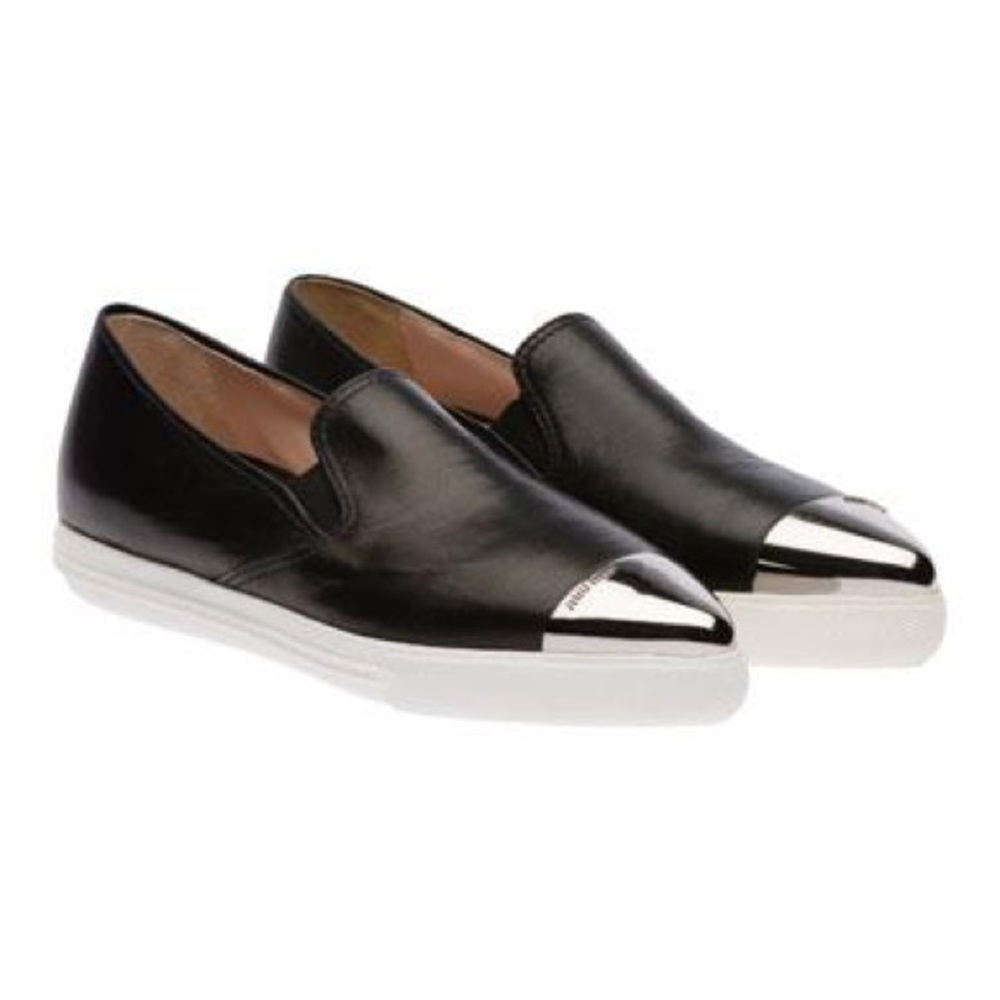 MIU MIU Metal Cap Toe Sneaker